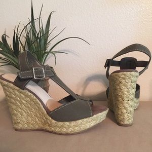 Nine West Far Jute Wedge Heel Sandals